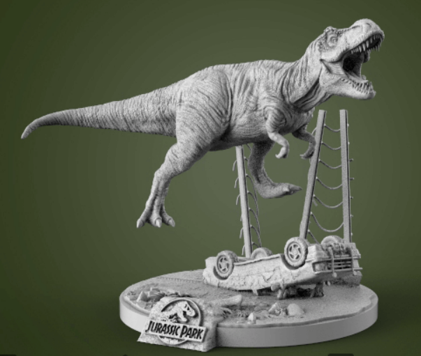 jurassic park sla 3d printing
