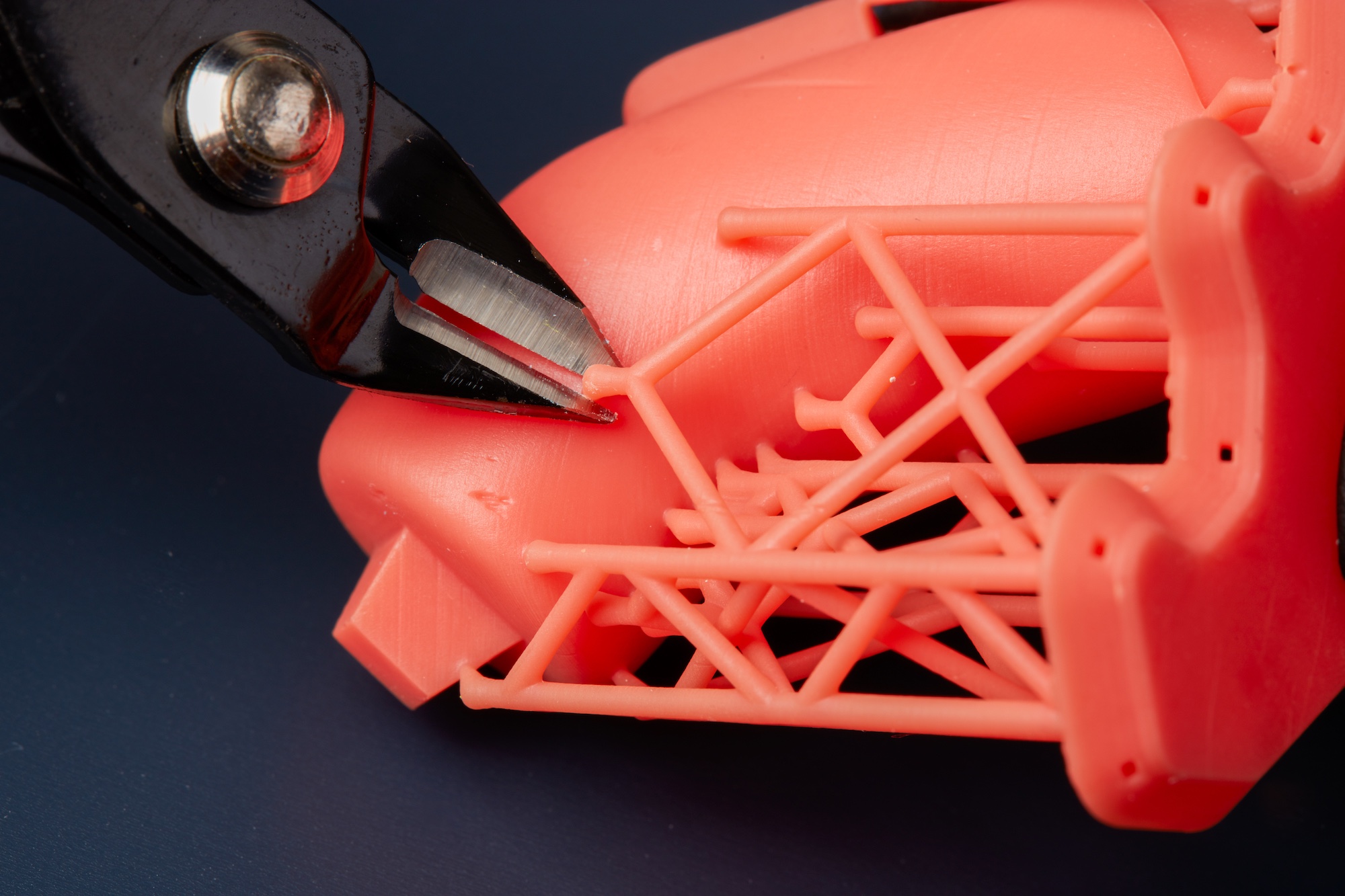 sla prints, remove supports