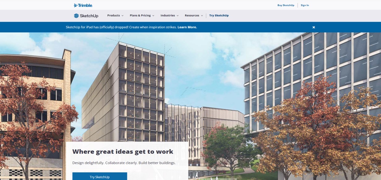 sketchup free, free 3d modeling software