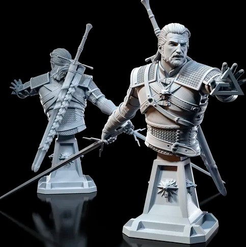geralt of rivia 3d print